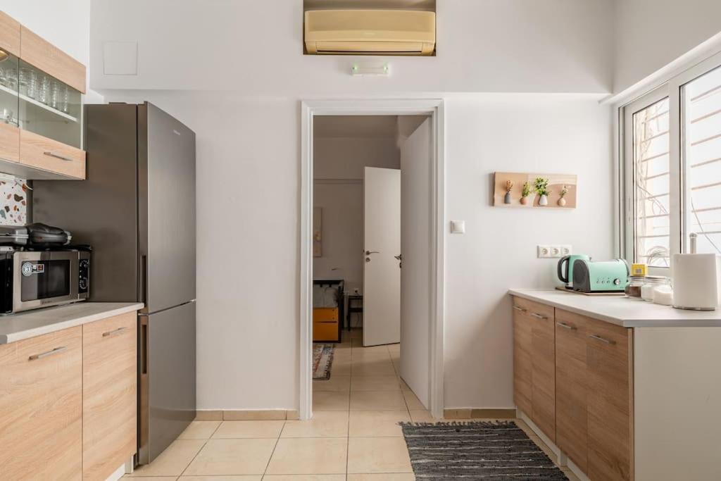 Brand New Bright Modern 6Bdr Apt-1Min To Acropolis Athena Bagian luar foto